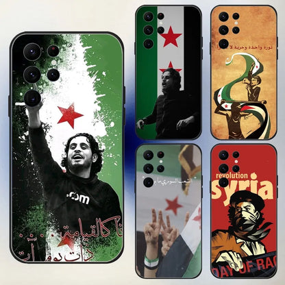 Syrian Revolution Flag  Phone Case For Samsung S24,23,22,30,21,10,9,Ultra,Plus,Lite,FE,5G Black Soft Case