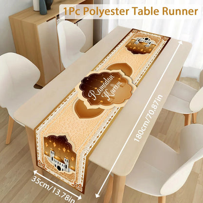 Ramadan Decoration Table Runner EID Mubarak Decor 2025