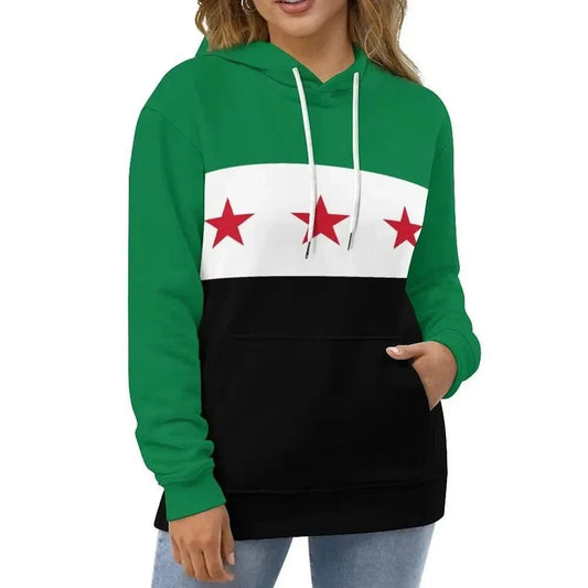 3D Syria Flag Hoodies for Men & Women