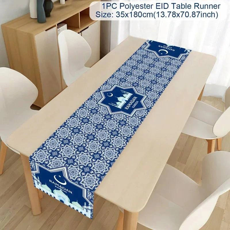 Ramadan Decoration Table Runner EID Mubarak Decor 2025