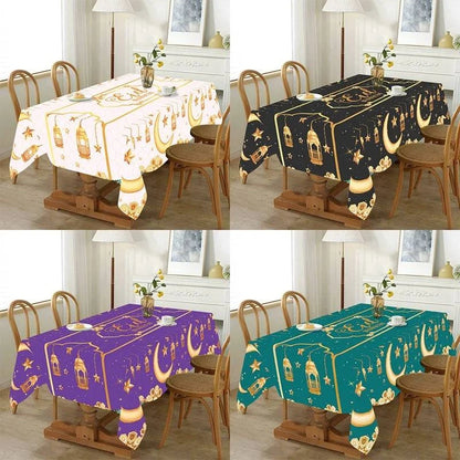 Eid Mubarak Table Runner Ramadan Tablecloths Ramadan Kareem Decoration for Home 2025