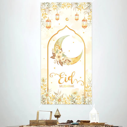 Eid Mubarak Decor Banner 2025 Kareem Ramadan Decor