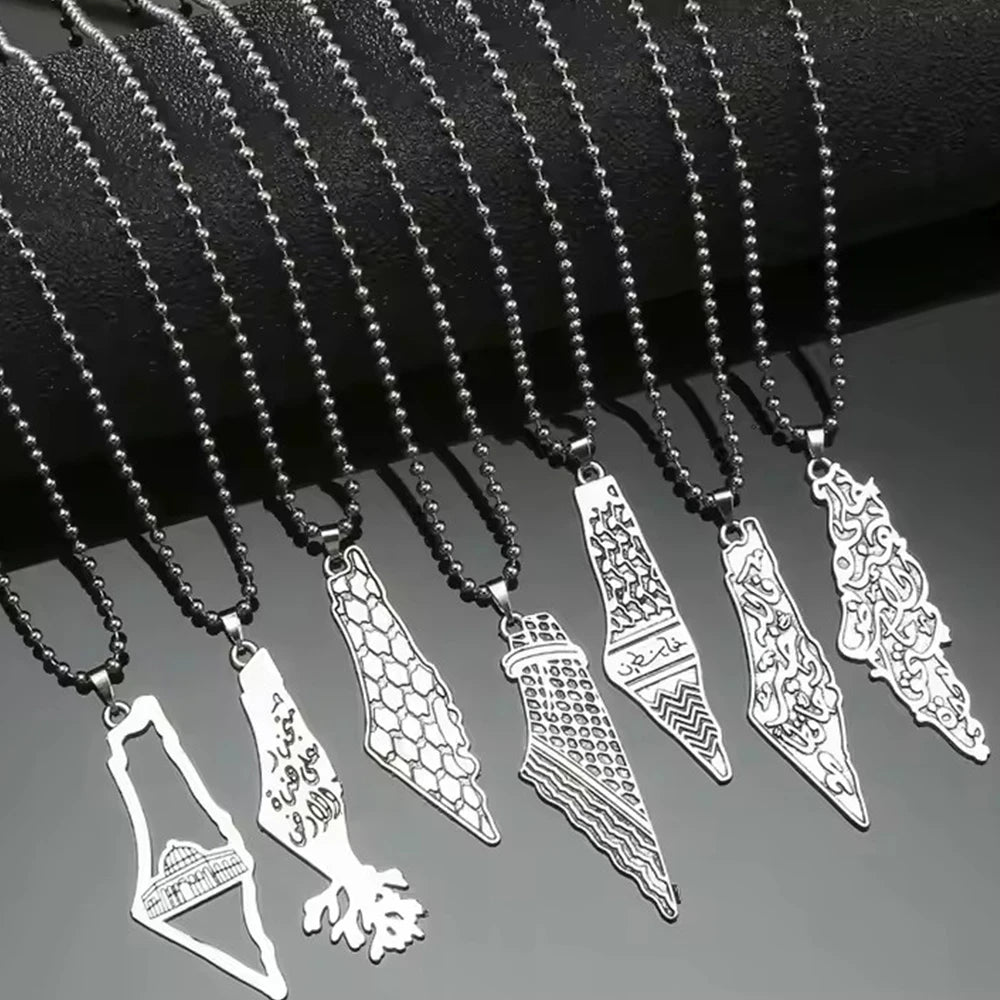 خريطة فلسطين الفضية - Mf trends