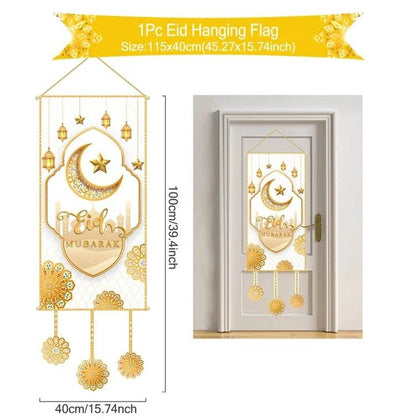 Eid Mubarak Decor Banner 2025 Kareem Ramadan Decor