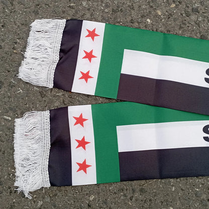 Syrian Three-Star Custom Scarf Banner